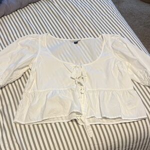 American Eagle Tie Front Blouse